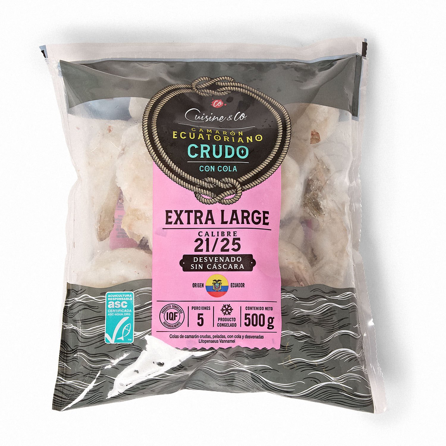 Camarón Crudo Sin Cáscara XL 500 g