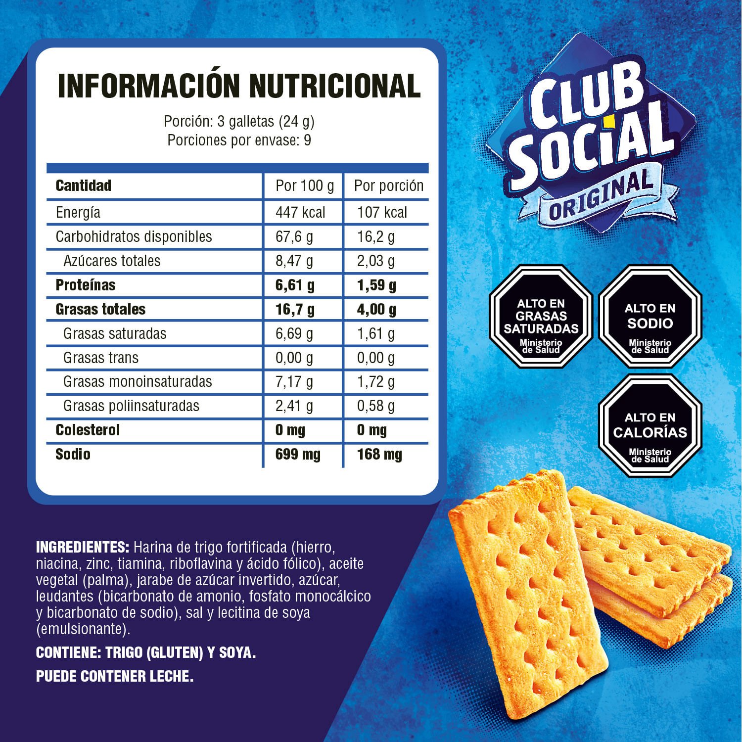 Galletas Saladas Club Social Original 216 g 9 Paquetes - Image 4