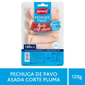 Pechuga 100% Pavo Asada Corte Pluma 120 g