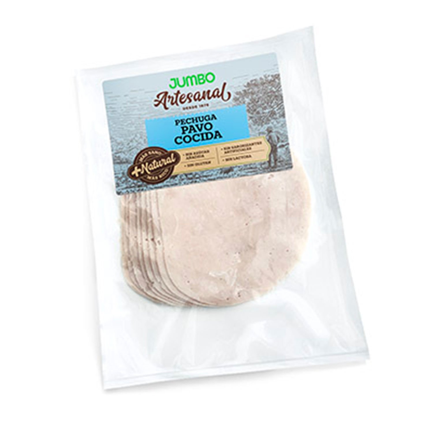 Pechuga de Pavo Cocida Laminada Más Natural