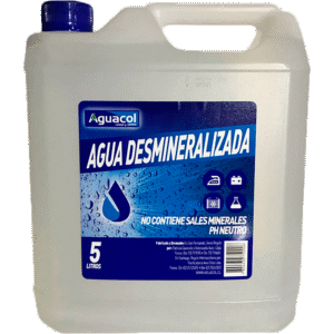 Agua Desmineralizada Aguacol 5 L