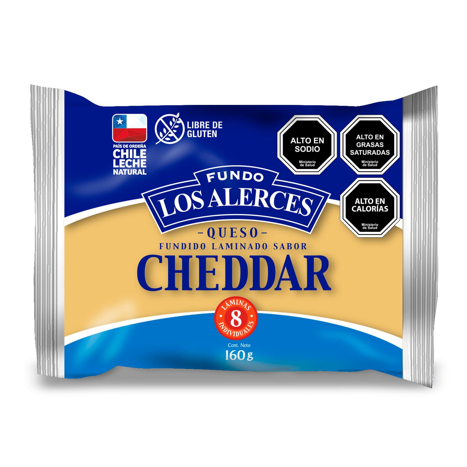 Queso Cheddar Alerces Laminado 160 g - Image 2