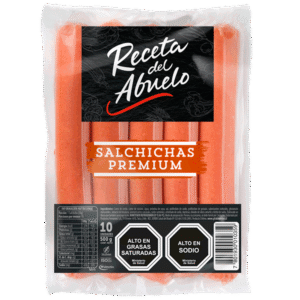 Salchichas Receta del Abuelo Premium 500 g 10 un.