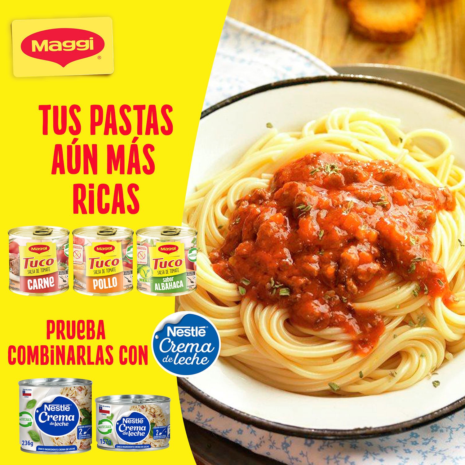 Salsa de Tomate Maggi Tuco con Carne 245 g - Image 6