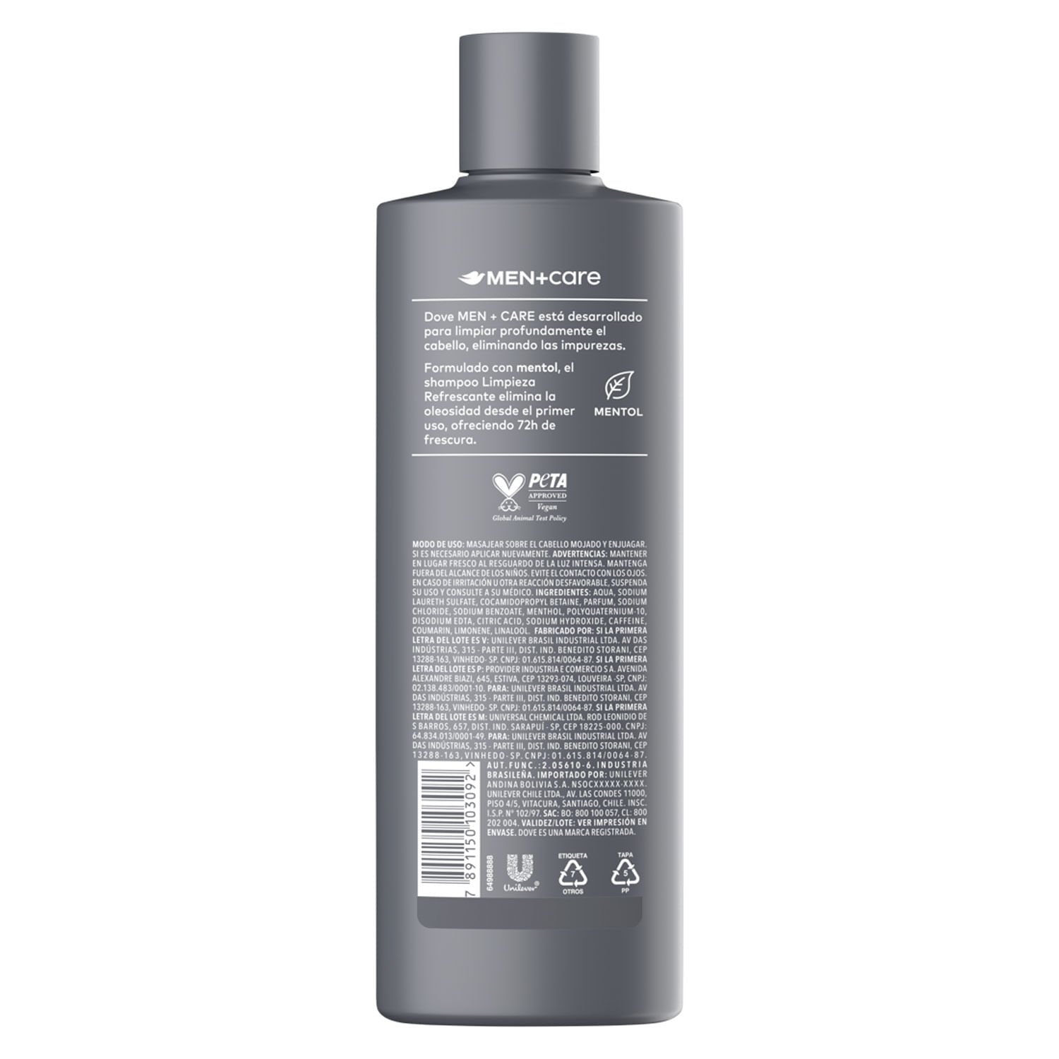 Shampoo Dove Men Limpieza Refrescante 400 ml - Image 3