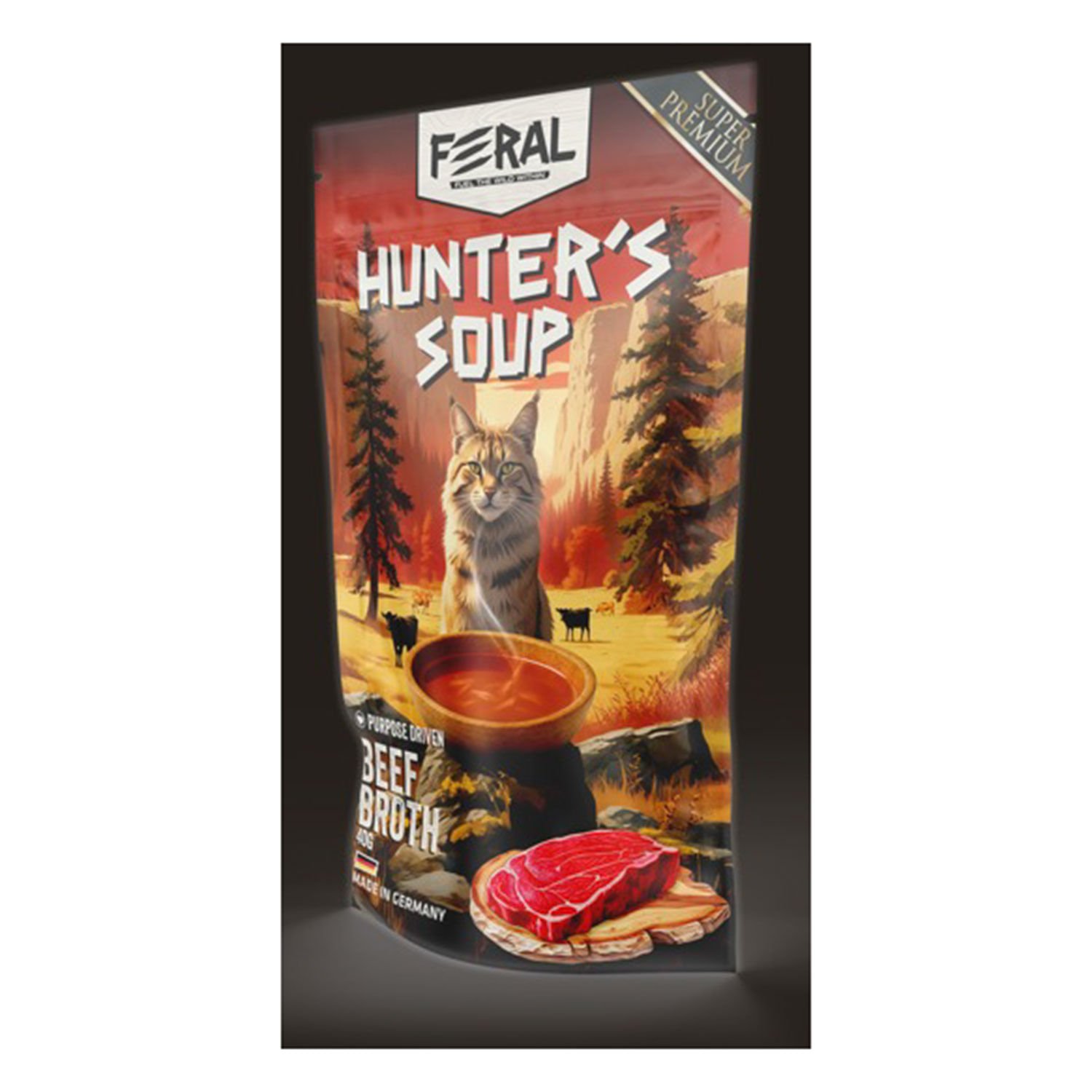 Sopa Gato Feral Vacuno Pouch 40 g - Image 3