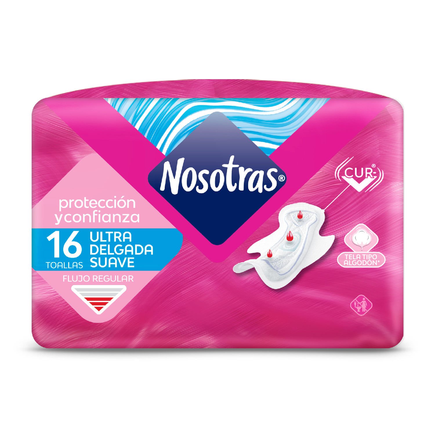 Toallas Higiénicas Nosotras Ultrainvisibles Suave 16 un. - Image 2