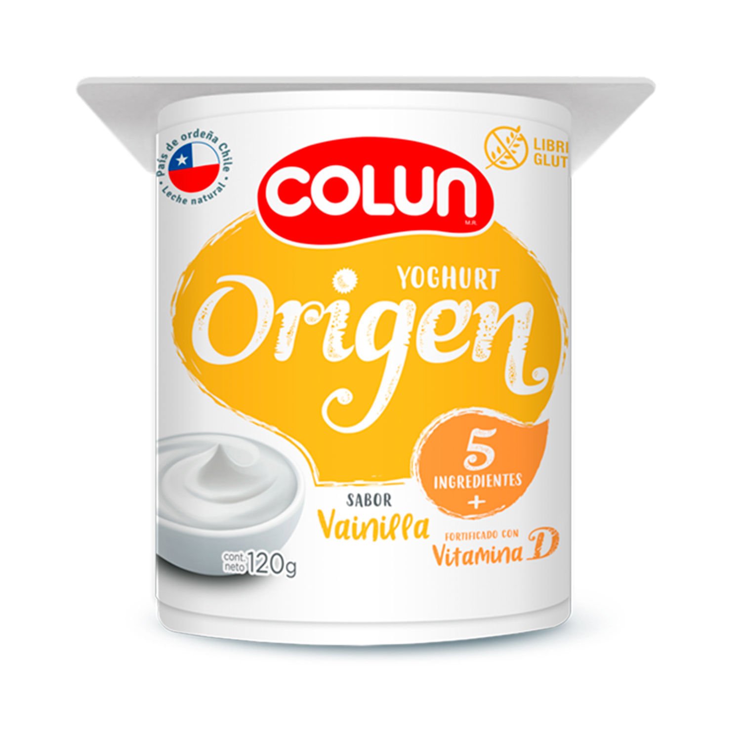 Yogurt Colun Origen Vainilla 120 g