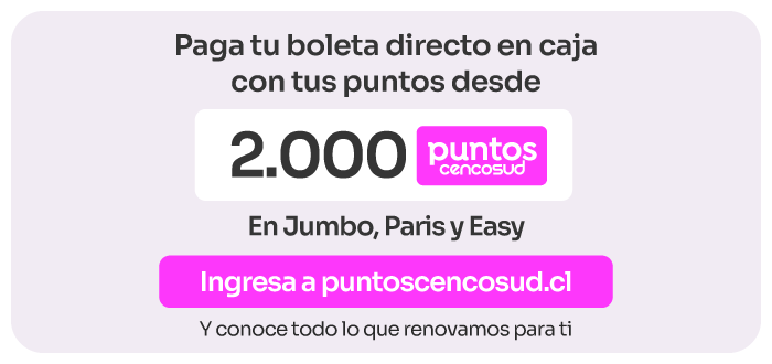 Canjea tus puntos en Jumbo